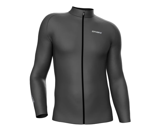 Cycling Grey Thermal Jersey