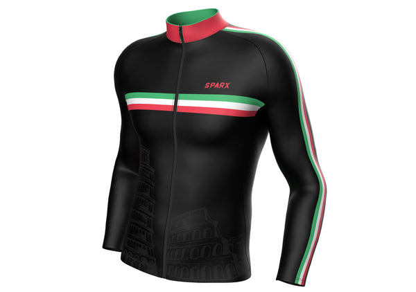Men Italia Cycling Thermal Jersey