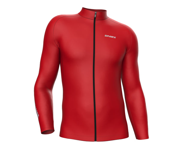 Cycling Red Thermal Jersey