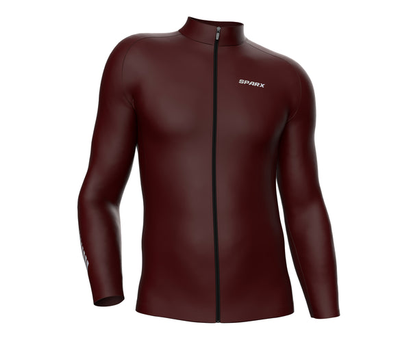 Cycling Maroon Thermal Jersey