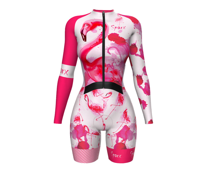 Colorfull Premium Women Cycling Skinsuit Padded Speedsuit Women