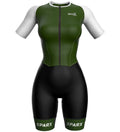 Women green Olive triathlon suit