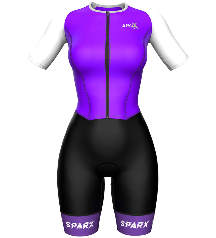 Women purple triathlon suit