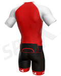 Sparx Mens Elite Aerosuit Triathlon Suit Mens Short Sleeve Tri Suit Skinsuit