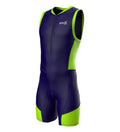 navy Neon Green Triathlon Suit