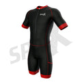 red triathlon suits mens short sleeve