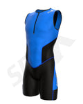 Men Blue triathlon suit
