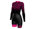 Sparx Women Cycling Skinsuit Padded Speedsuit Women Long Sleeve Cycling Suit