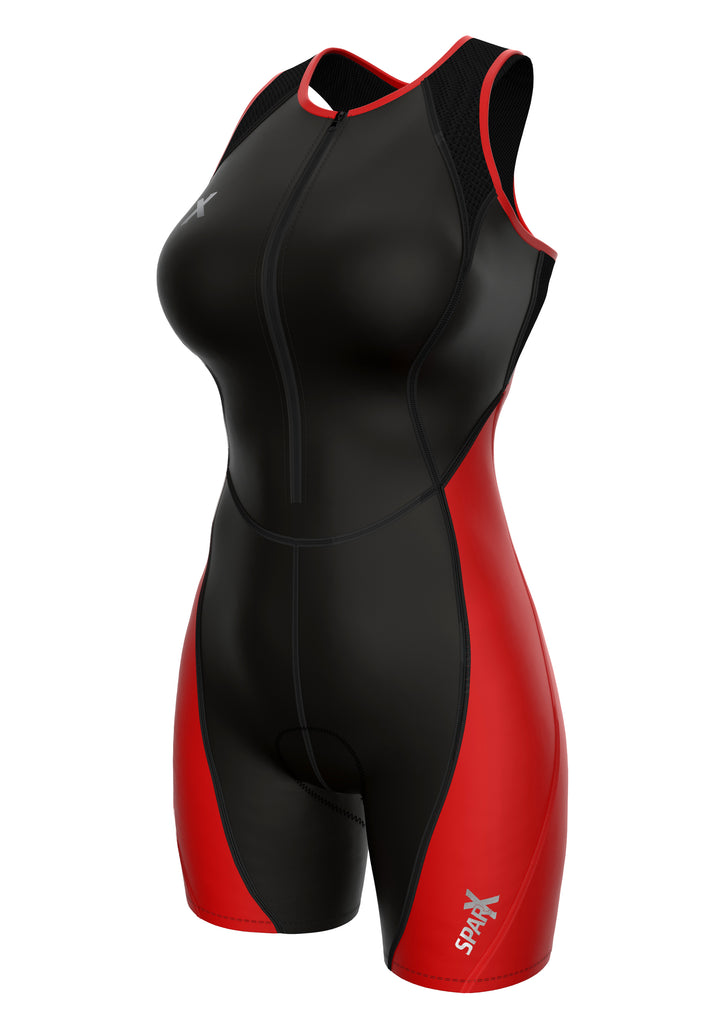 Women Red triathlon Suits